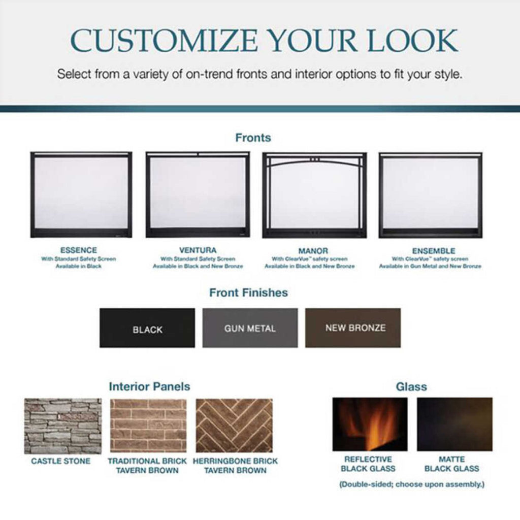 Majestic Meridian 36-Inch Platinum Natural Gas Fireplace