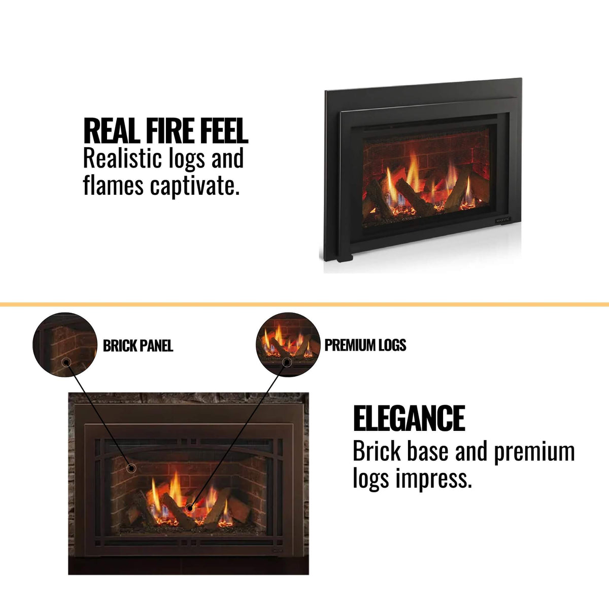 [RUBY30IN] Majestic Ruby 30" Fireplace