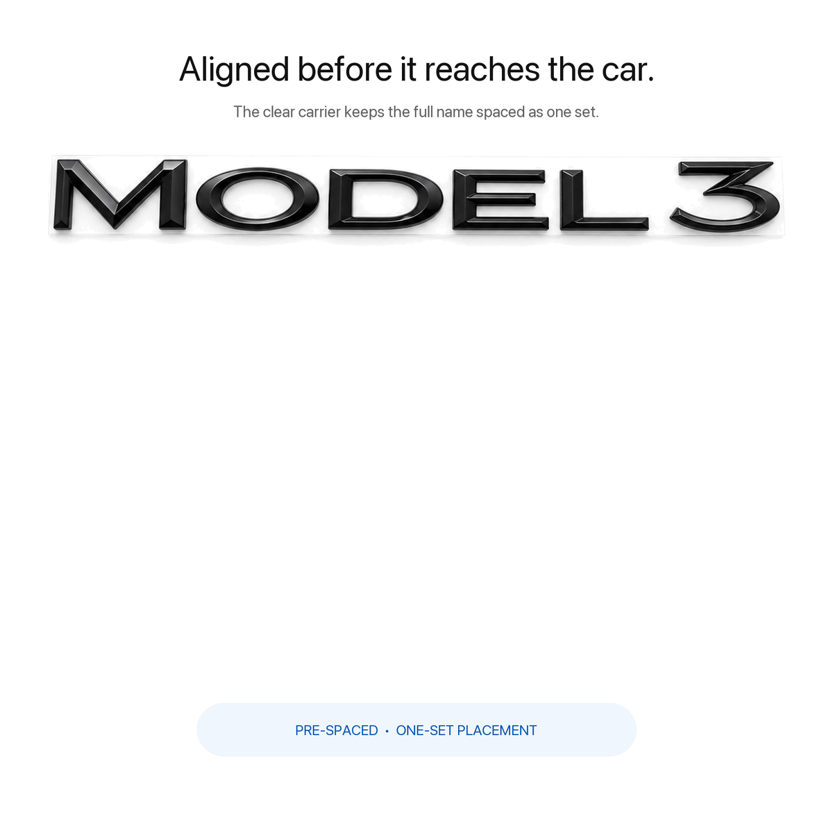 Letter Emblems for TESLA Tailgate | Multiple Colors | 3D ABS