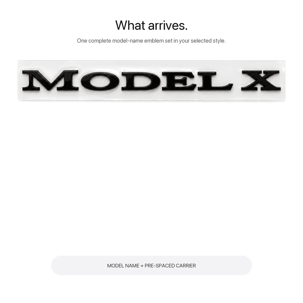 Letter Emblems for TESLA Tailgate | Multiple Colors | 3D ABS