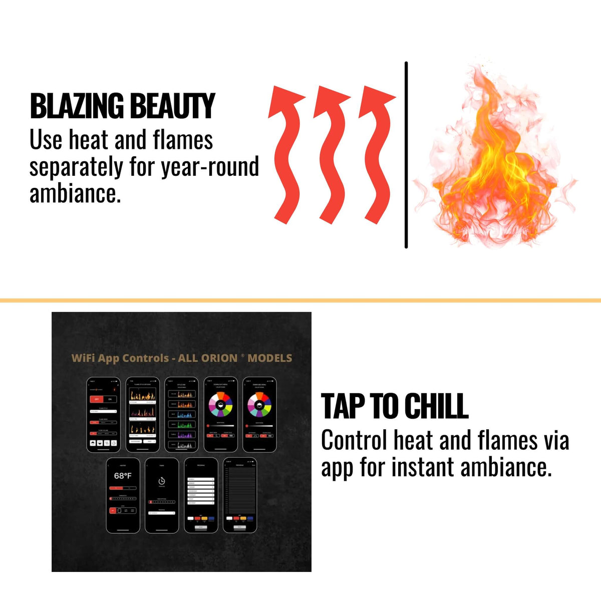 [OR100-MULTI] Modern Flames Orion 100"