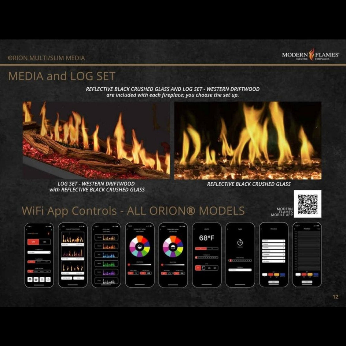 [OR76-MULTI] Modern Flames Orion 76" Multi