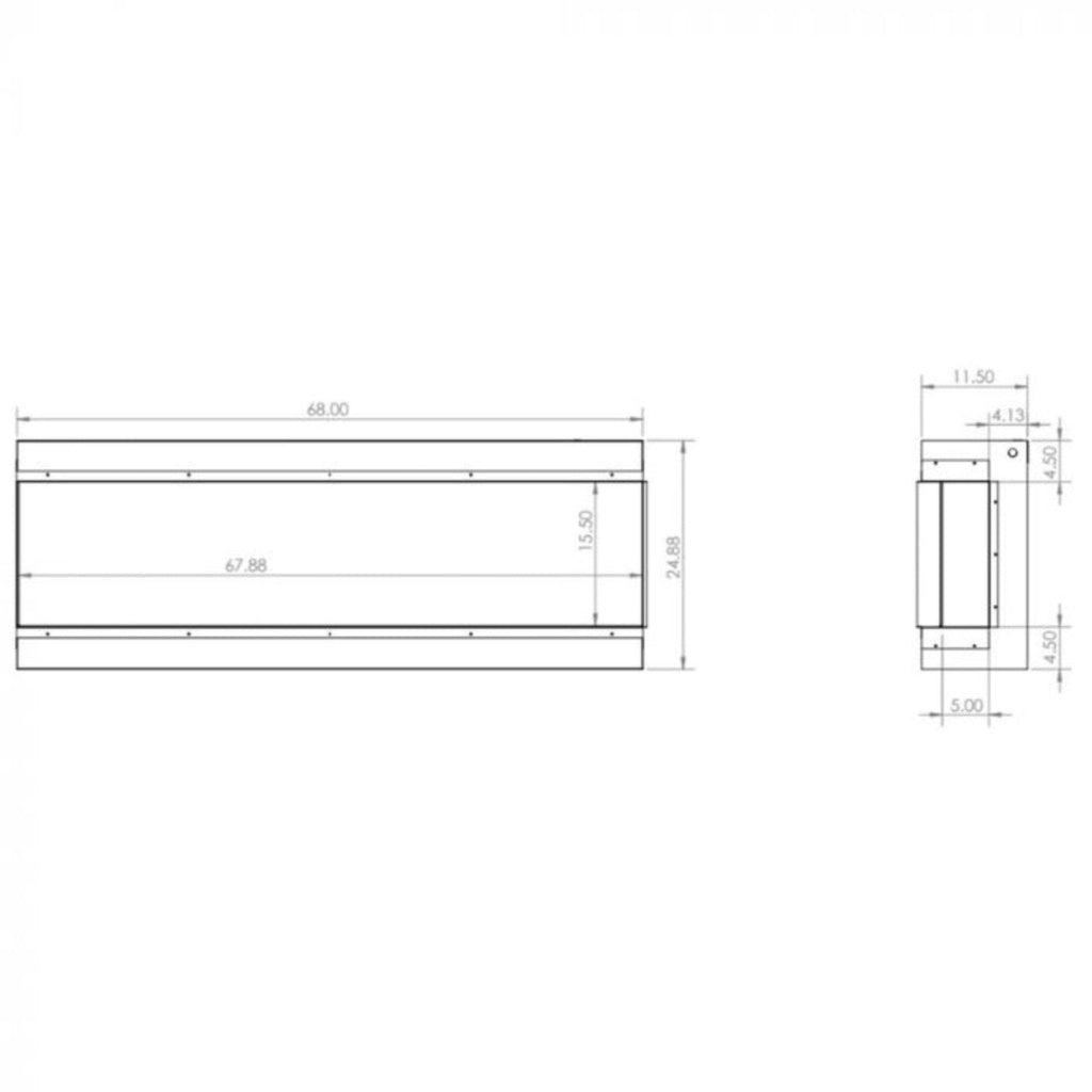 Modern Flames Redstone 36-Inch Built-In Traditional Electric