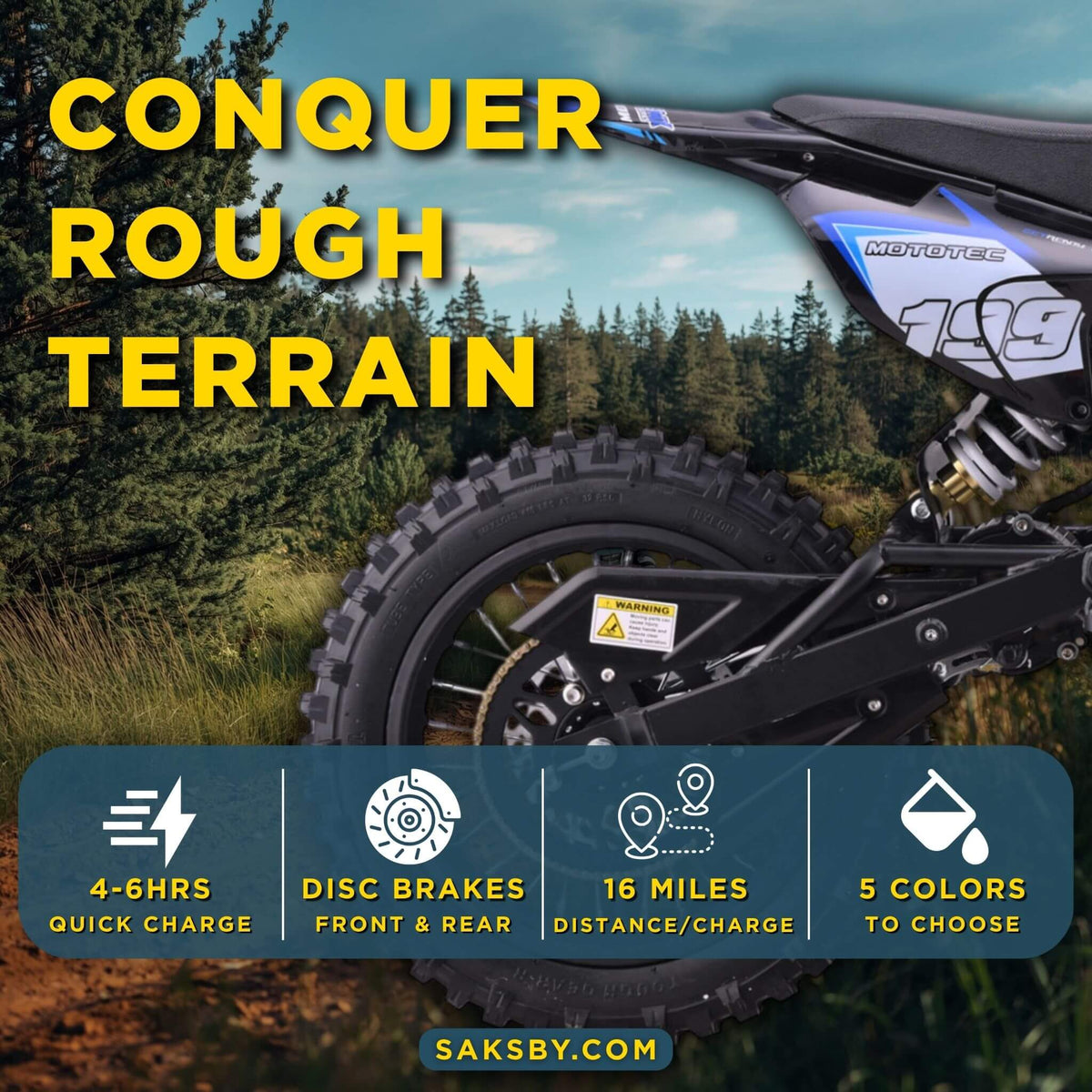 Mototec 48V 1800W Pro High-Performance Electric Dirt Bike