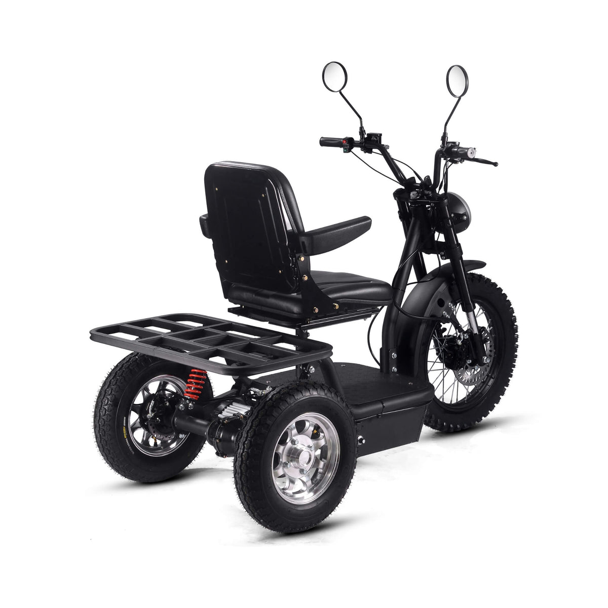 Mototec 60V 1800W Black Three-Wheel Electric Scooter