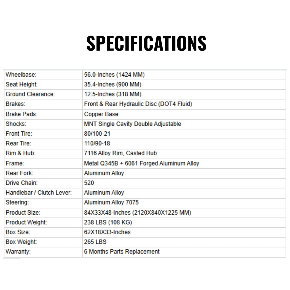 Mototec Venom High-Performance 72V/12000W Electric Dirt Bike