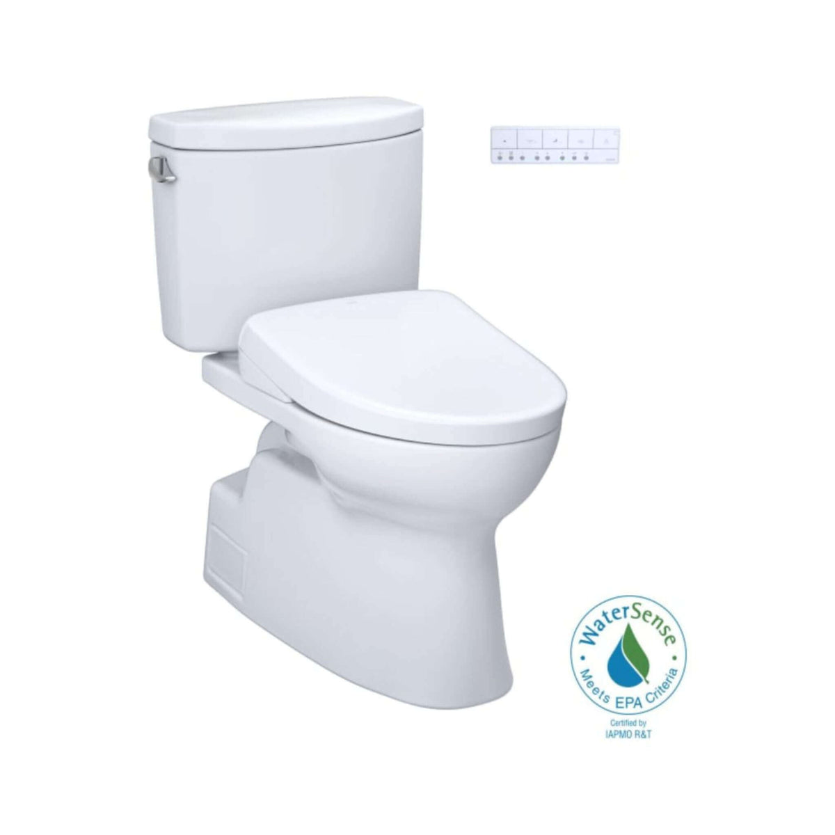 [MW4744726CEFG#01] TOTO Vespin II 1.28 GPF Chair Height Elongated Toilet With Washlet+ S7 Bidet Seat (SAK26135)
