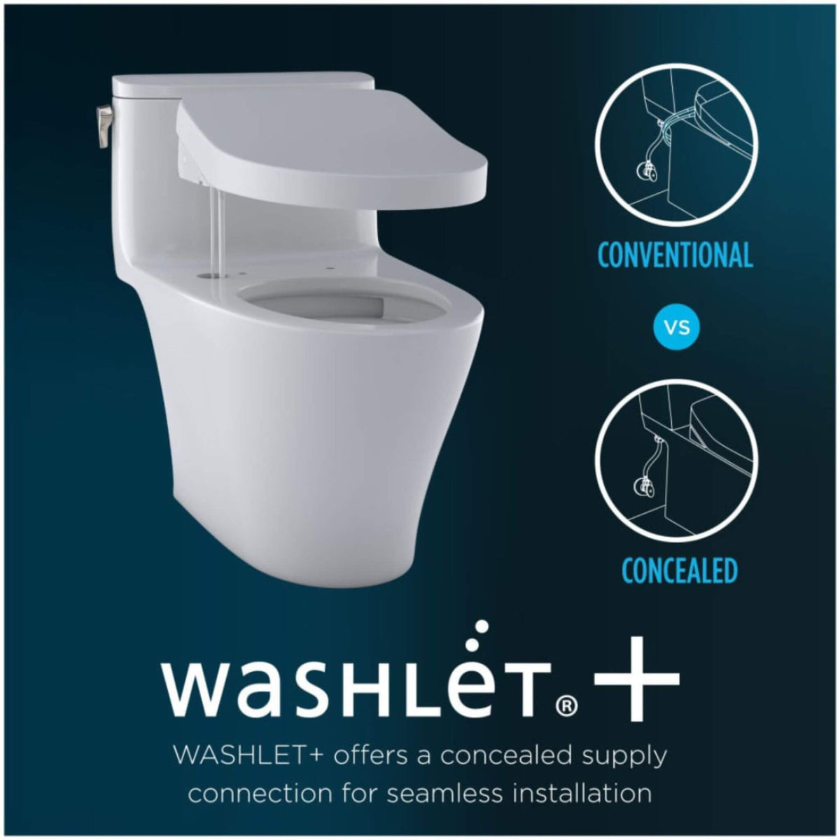 [MW4744726CEFG#01] TOTO Vespin II 1.28 GPF Chair Height Elongated Toilet With Washlet+ S7 Bidet Seat (SAK26135)