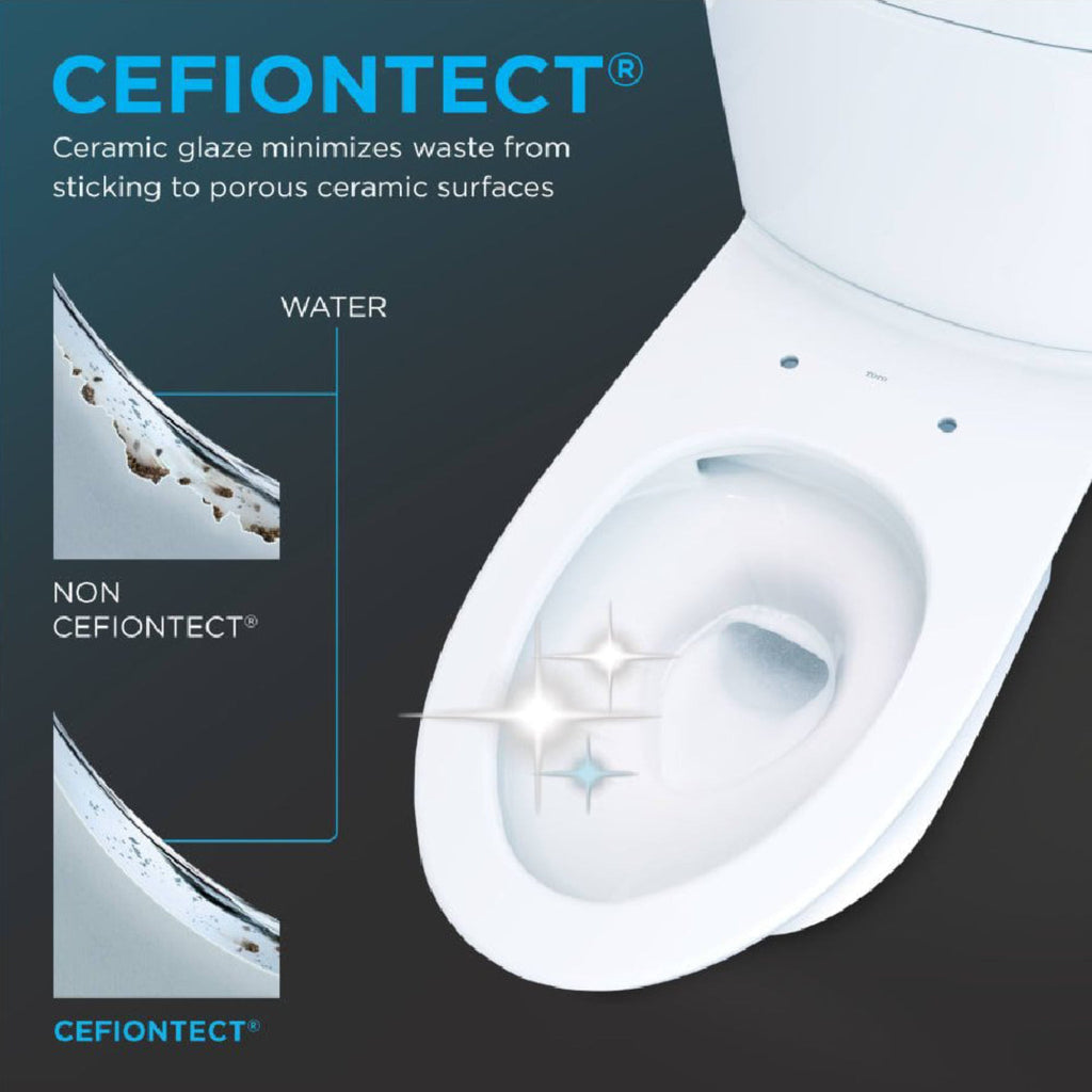 [MW7764726CEG#01] TOTO Drake 1.28 GPF Two Piece Washlet Elongated Toilet Seat With S7 Heated Bidet Seat  And EWater+ (SAK52645)