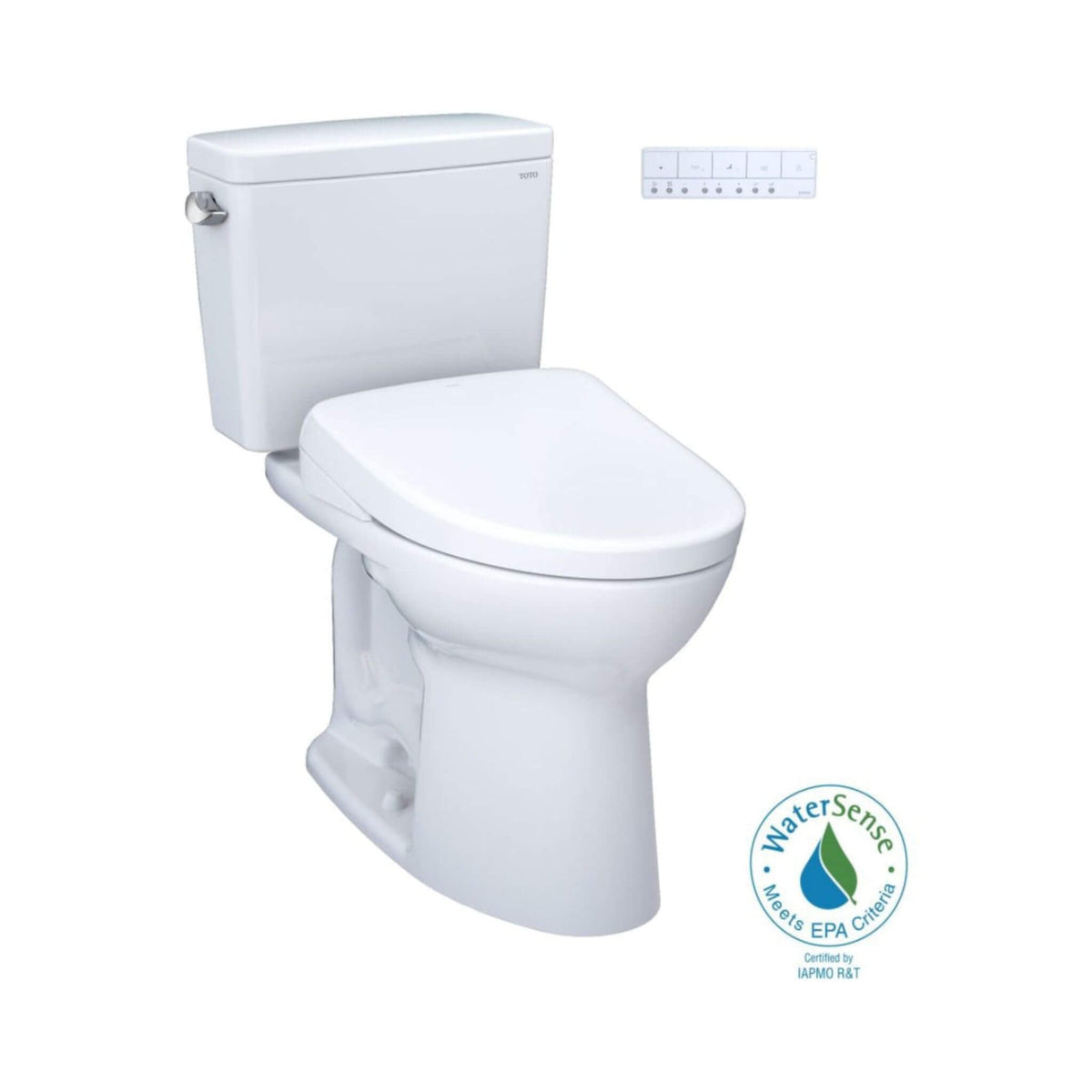 [MW7764736CSFG#01] TOTO Drake 1.6 GPF Elongated Chair Height Toilet W/ Washlet S7A Auto Bidet Seat & EWater+ Technology (SAK56915)