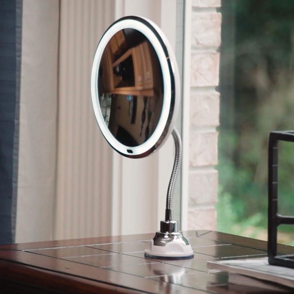 My Flexible Mirror 10x Magnification 7” Make Up Round Vanity Mirror