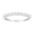 IGI Certified 1/2 Cttw Diamond 10K White Gold Prong Set Fluted