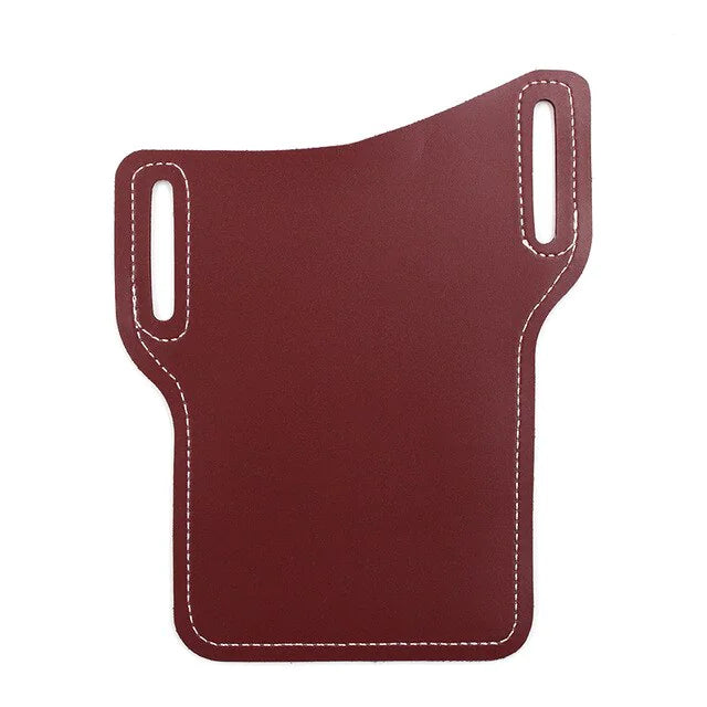 Men Cell Phone Belt Bag Loop Waist Holster Pouch Case Leather