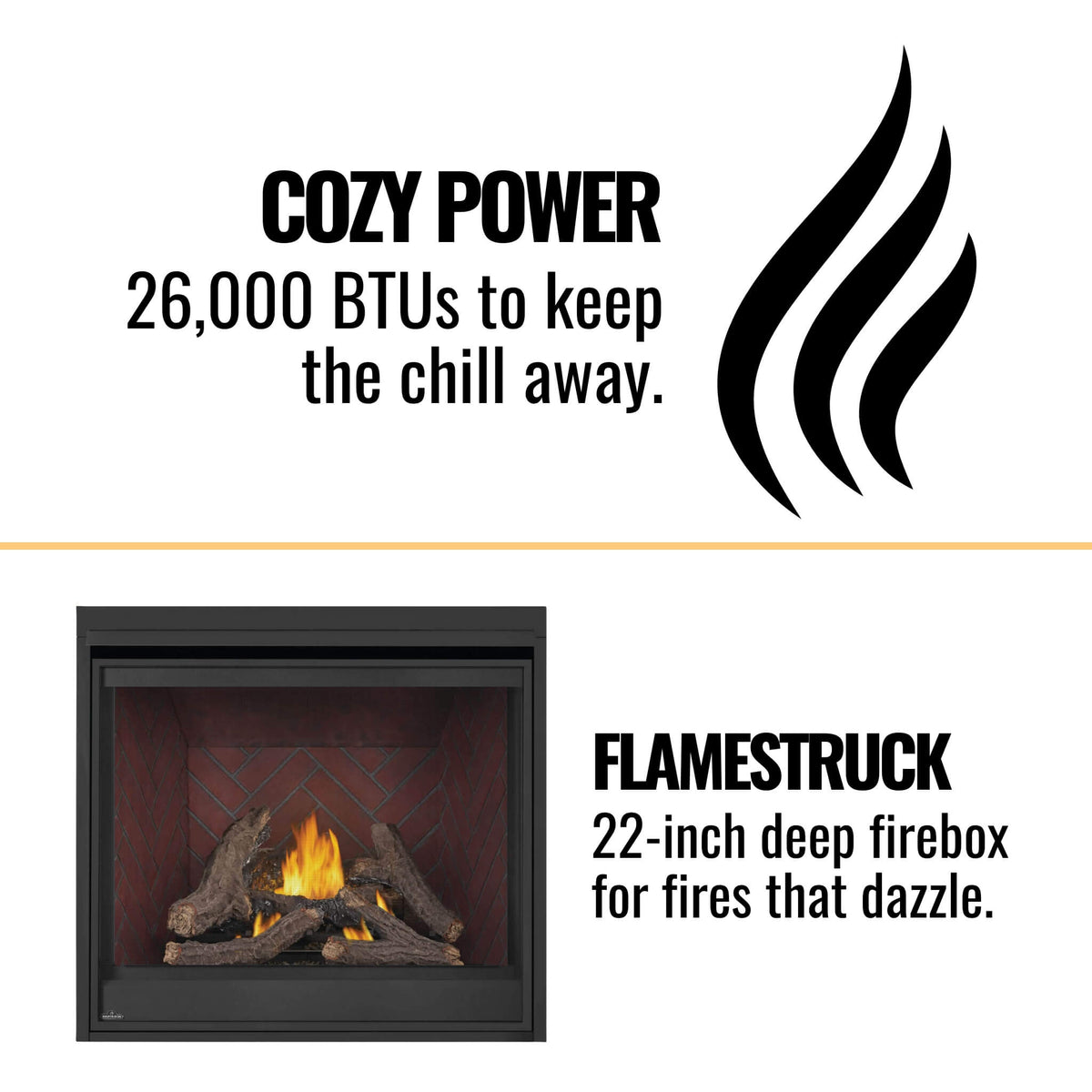 [D42NTRE] Napoleon Ascent Deep 42" Fireplace