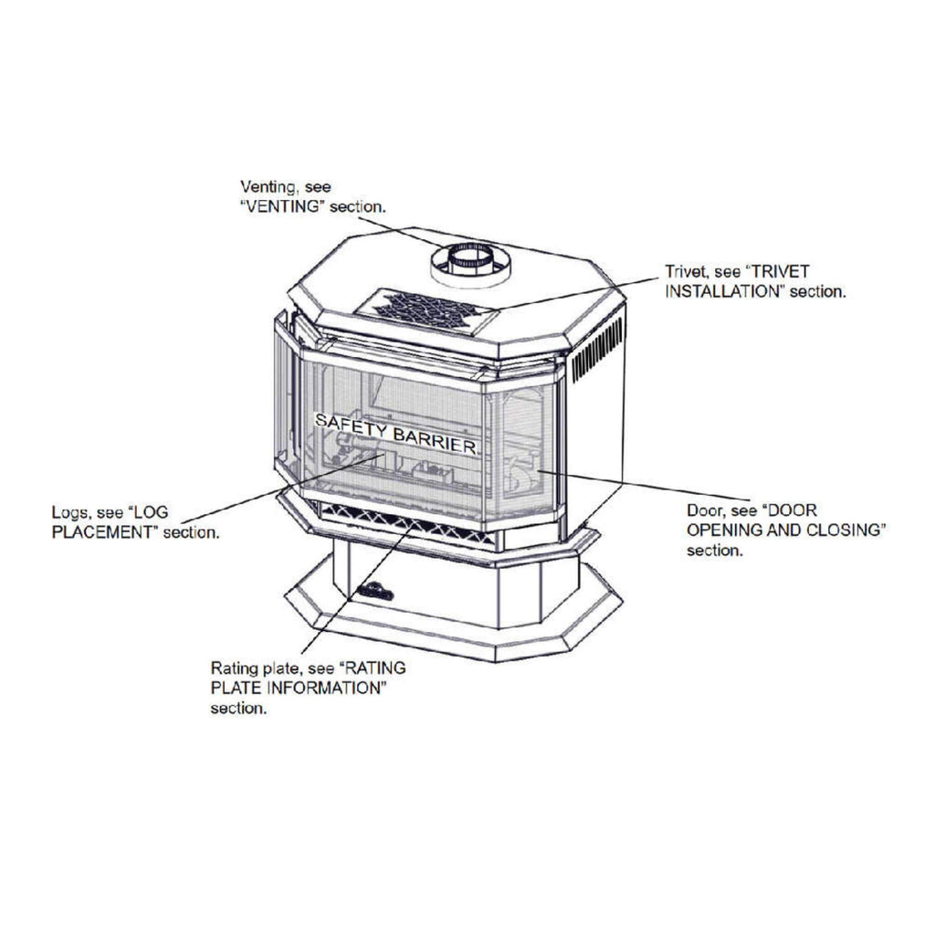 [GDS50-1NSB] Napoleon Havelock 50 Gas Stove