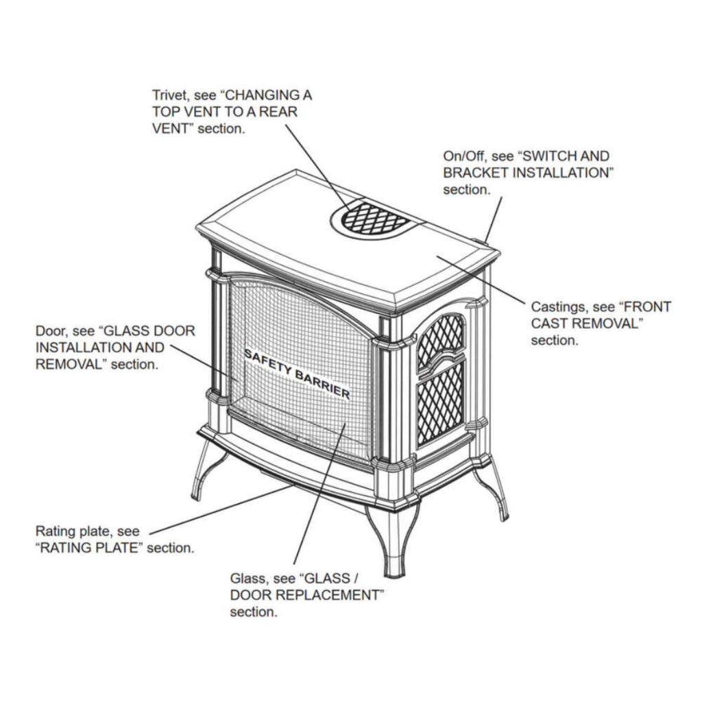 [GDS60-1NNSB] Napoleon Knightsbridge Gas Stove