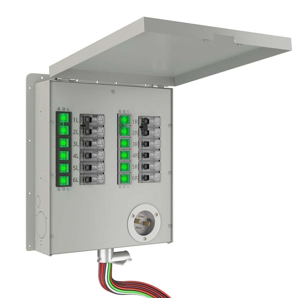 12-Circuit 120/240V 30A Non-Automatic Transfer Switch