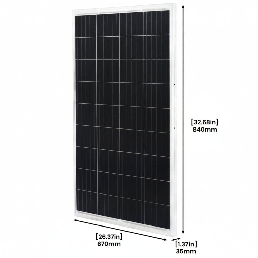 200W Rigid Solar Panels w/ cable and connector