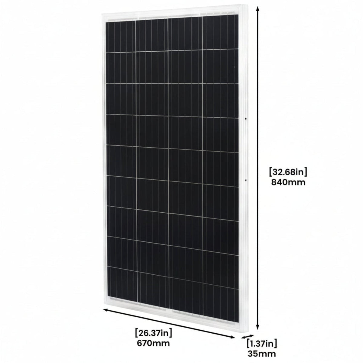 200W Rigid Solar Panels w/ cable and connector