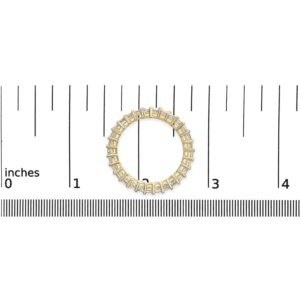 14K Yellow Gold Princess Cut Ring