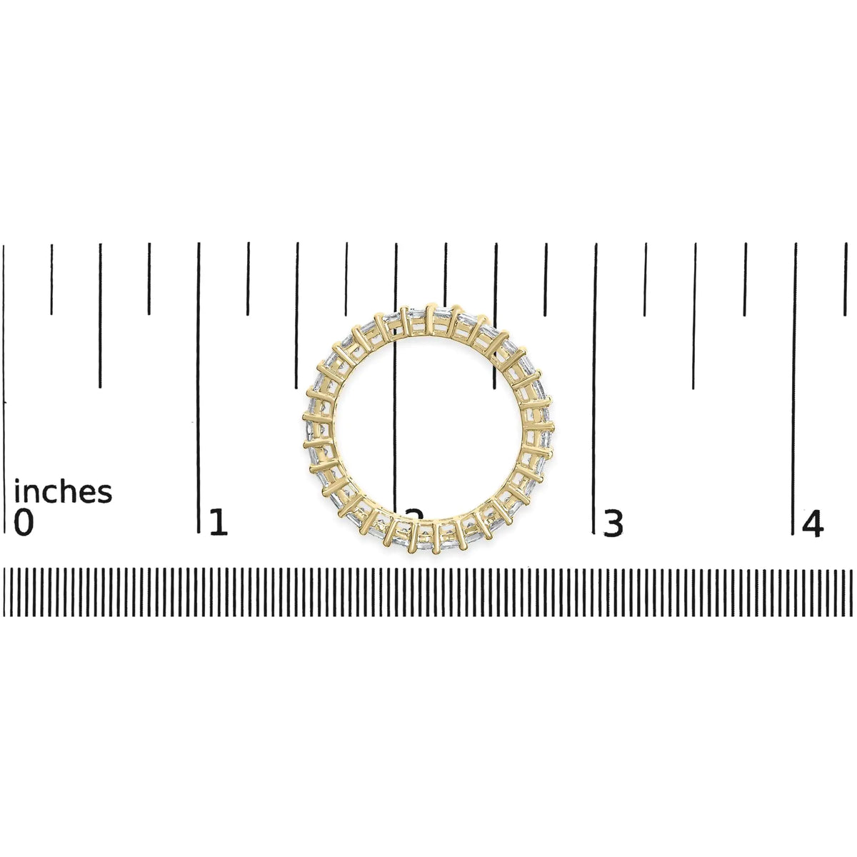 14K Yellow Gold Princess Cut Ring