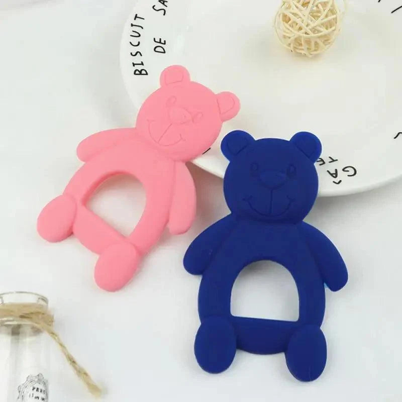 New Silicone Baby Teethers Cute Bear Shape Kids Teethers Safety Children Teething Infants Chewing Toys Newborn Dental Care