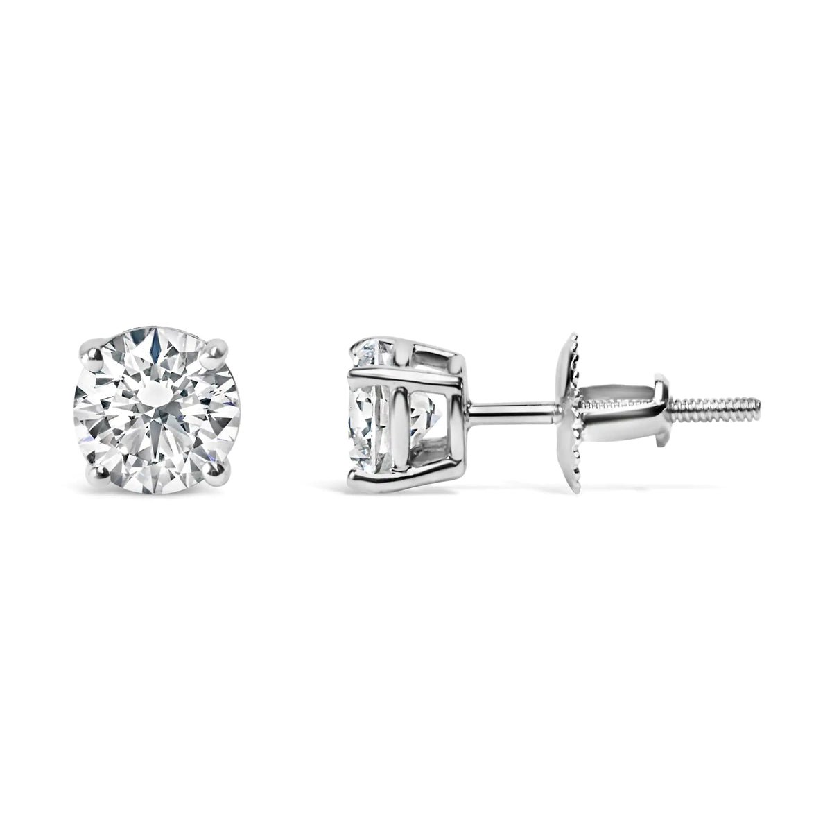 IGI 14K White Gold Diamond Earrings