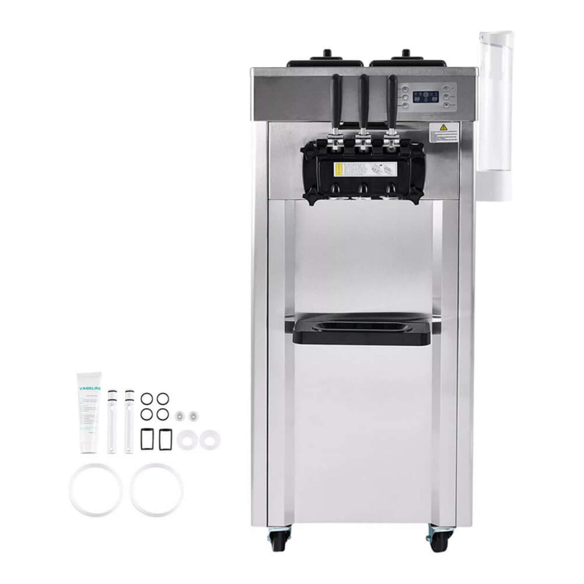Commercial 21-31 L/H 3-Flavor Freestanding Soft Serve Ice Cream