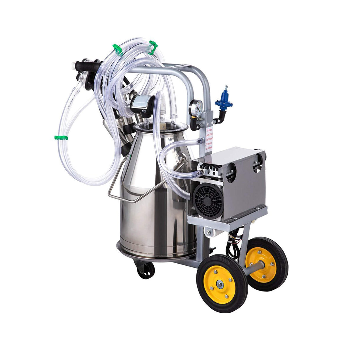 Premium Electric Cow Goat Milking Machine With Milk Bucket, 25L