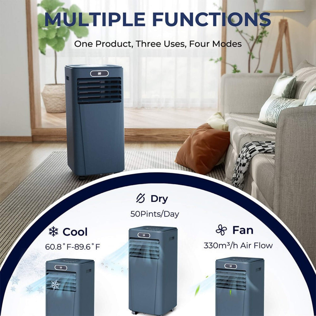 Premium 10K BTU Freestanding Ac Unit With Remote Control