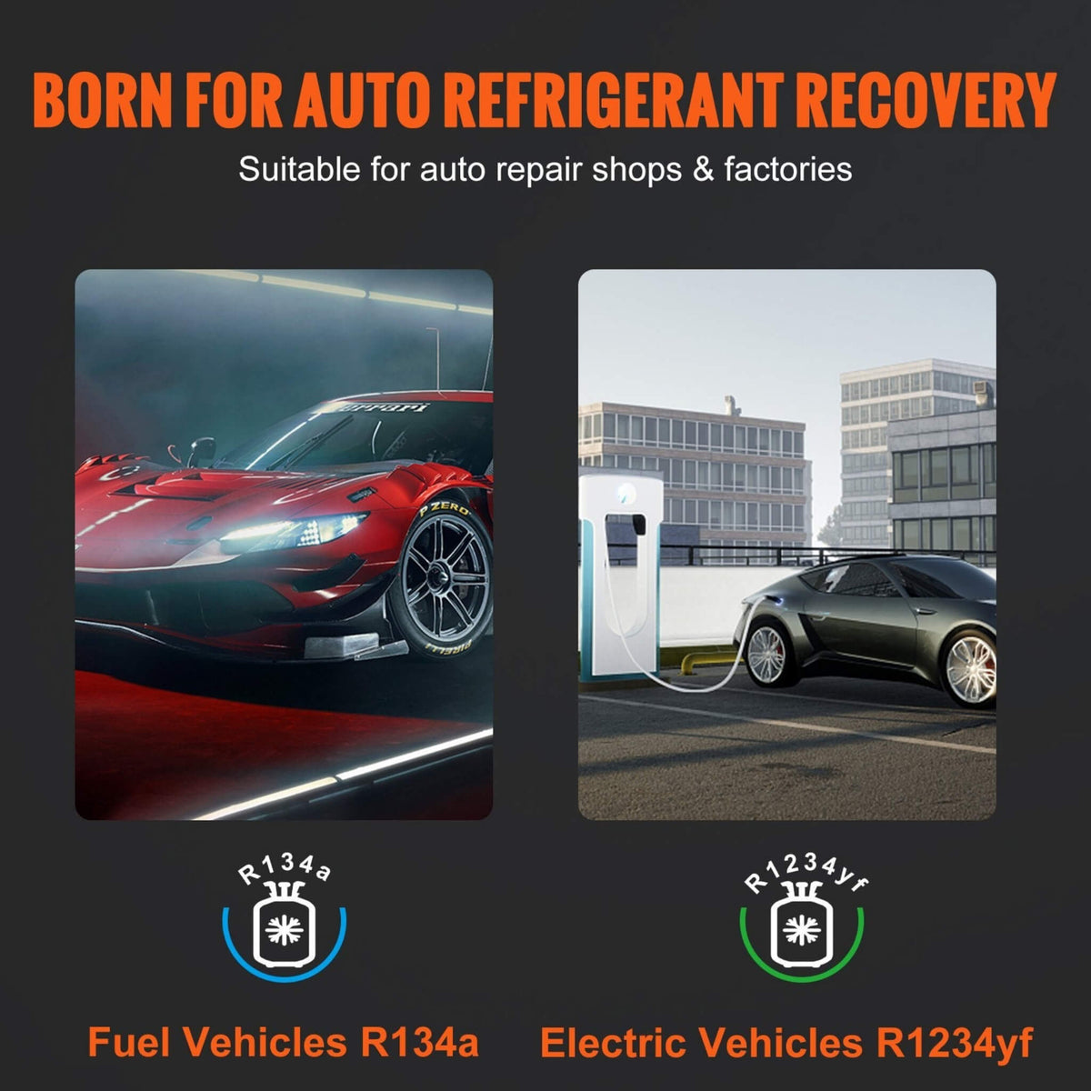 Premium Fully Automatic Dual Cylinder Ac Refrigerant Recovery