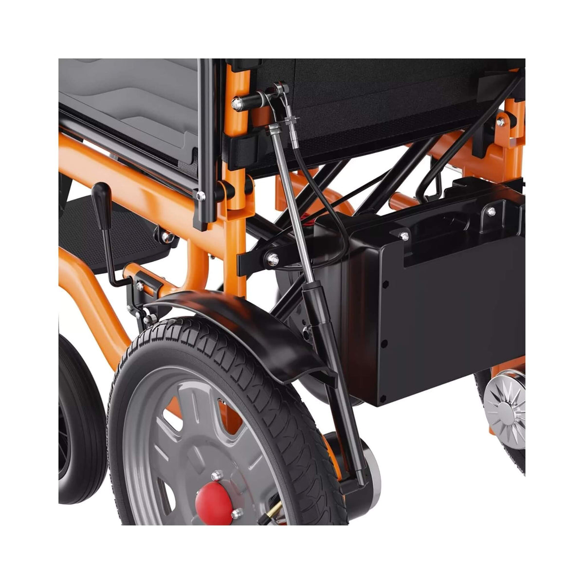 Premium Lightweight Electric Full Reclining Motorized Foldable Wheelchair (SAK91516)
