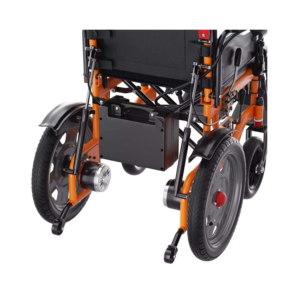 Premium Lightweight Electric Full Reclining Motorized Foldable Wheelchair (SAK91516)