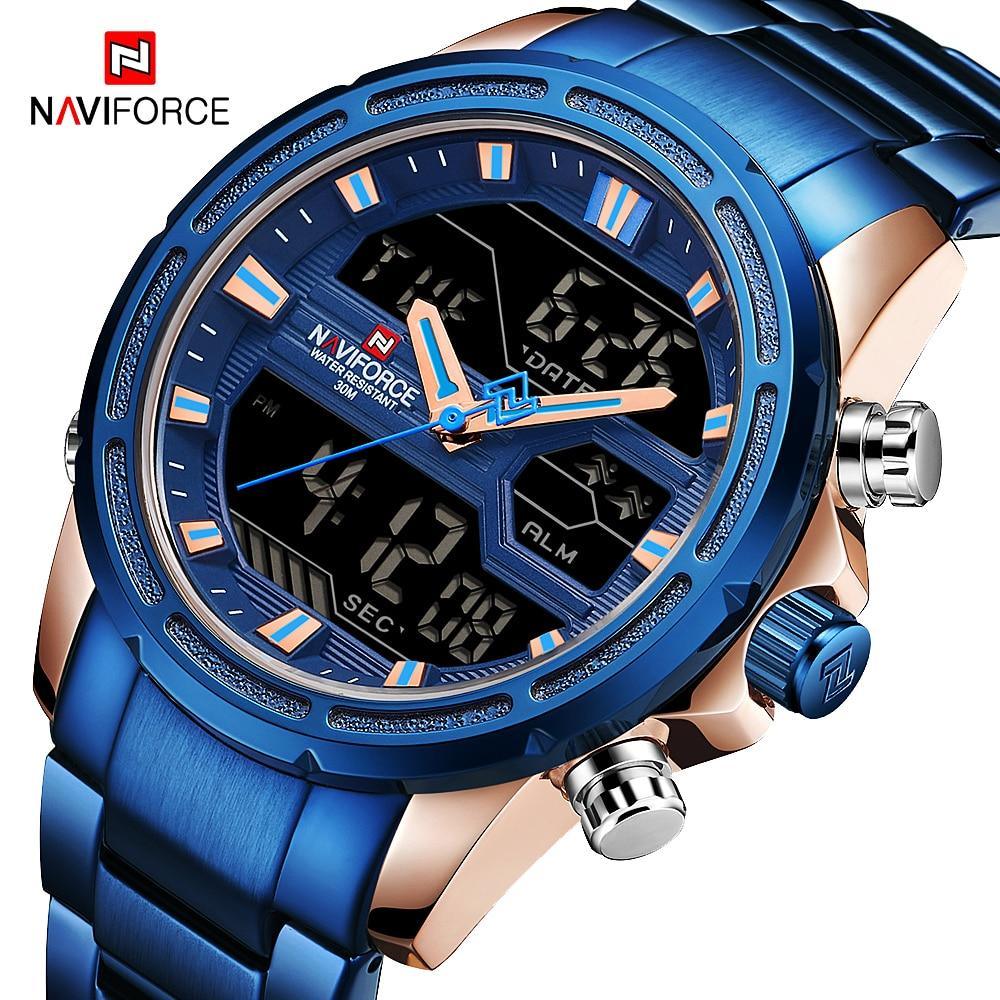 Mens Wrist Watch, Waterproof Analog Digital Watches Multifunction