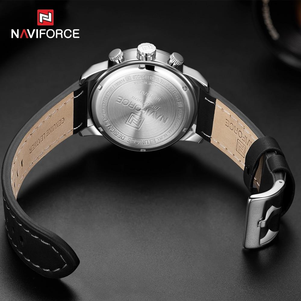 Sport Watch Leather Band Quartz