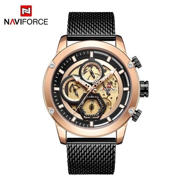 Sport Watch Leather Band Quartz