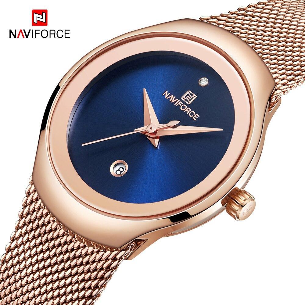 Women's Stainless Steel Watch With Braided Bracelet Excellent