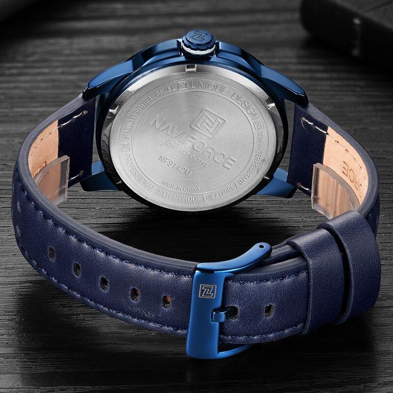 Sports Watch Leather Band Quartz