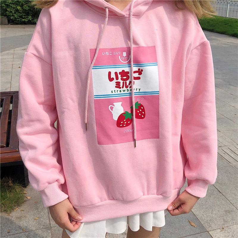 Strawberry Milk Hoodie