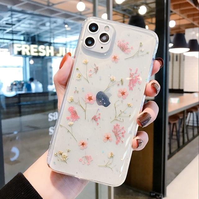 Real Dried Flowers iPhone Case