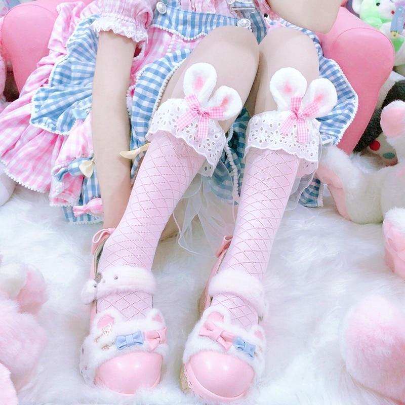 Bunny Lace Ruffle Socks