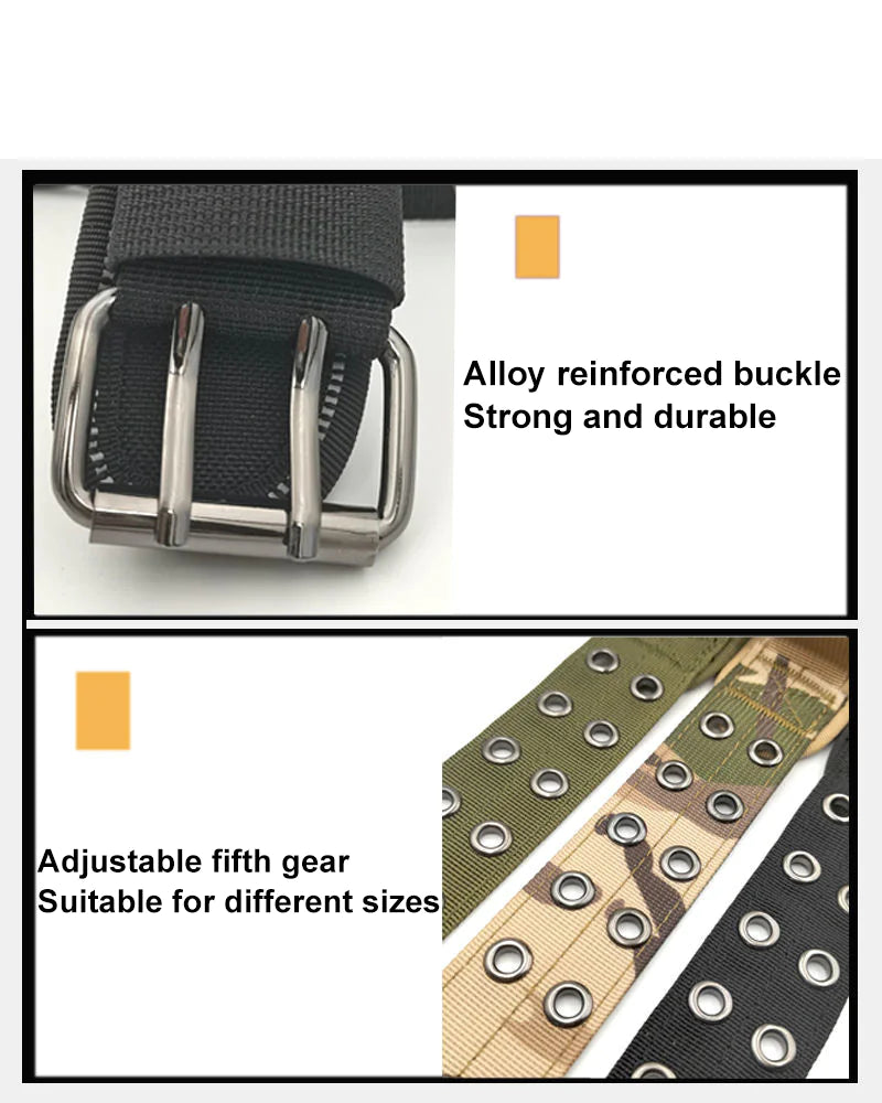 2" Tactical Heavy Duty Nylon Dog Collar K9 Military Metal Buckle
