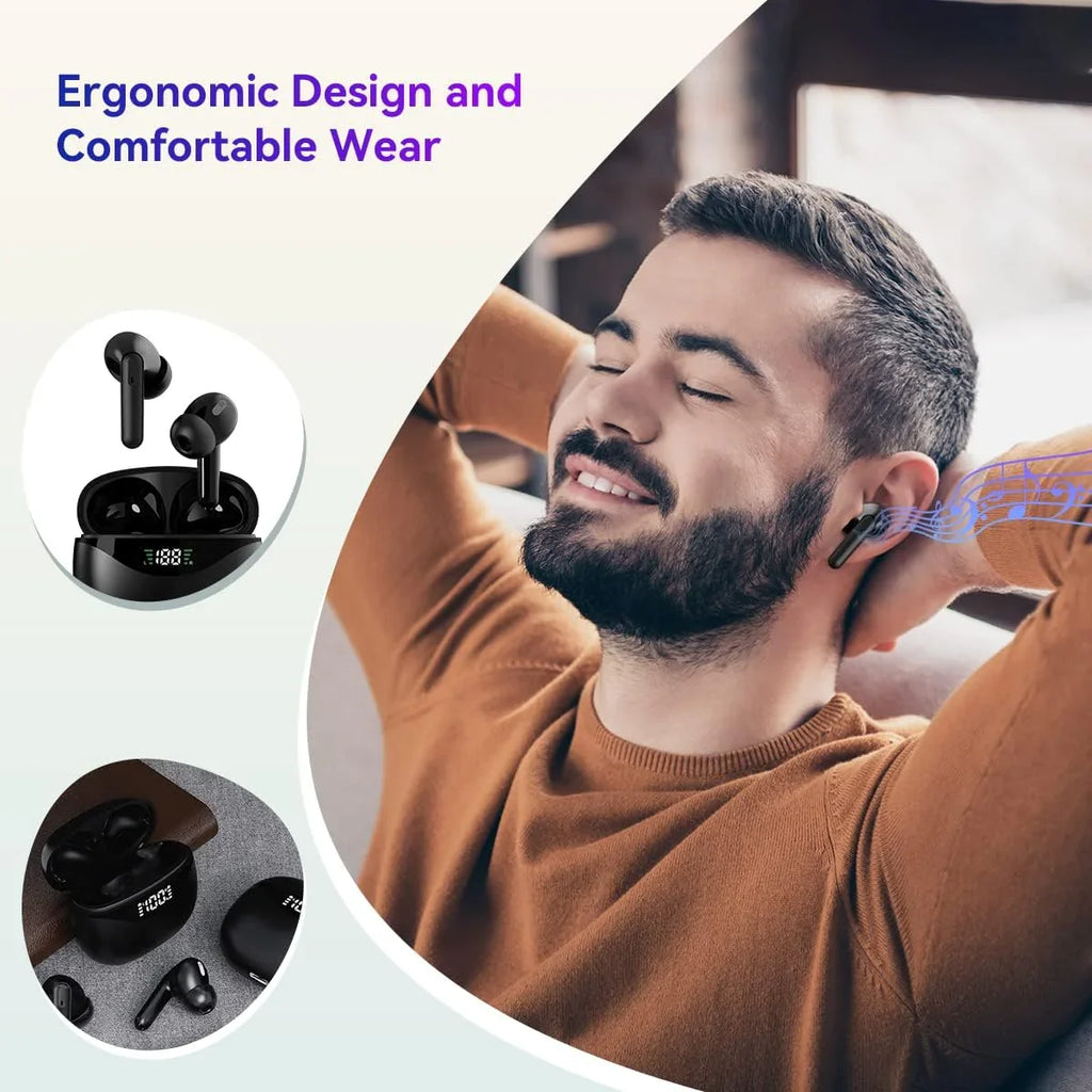 Bluetooth Earbuds 5.3 Noise Cancelling