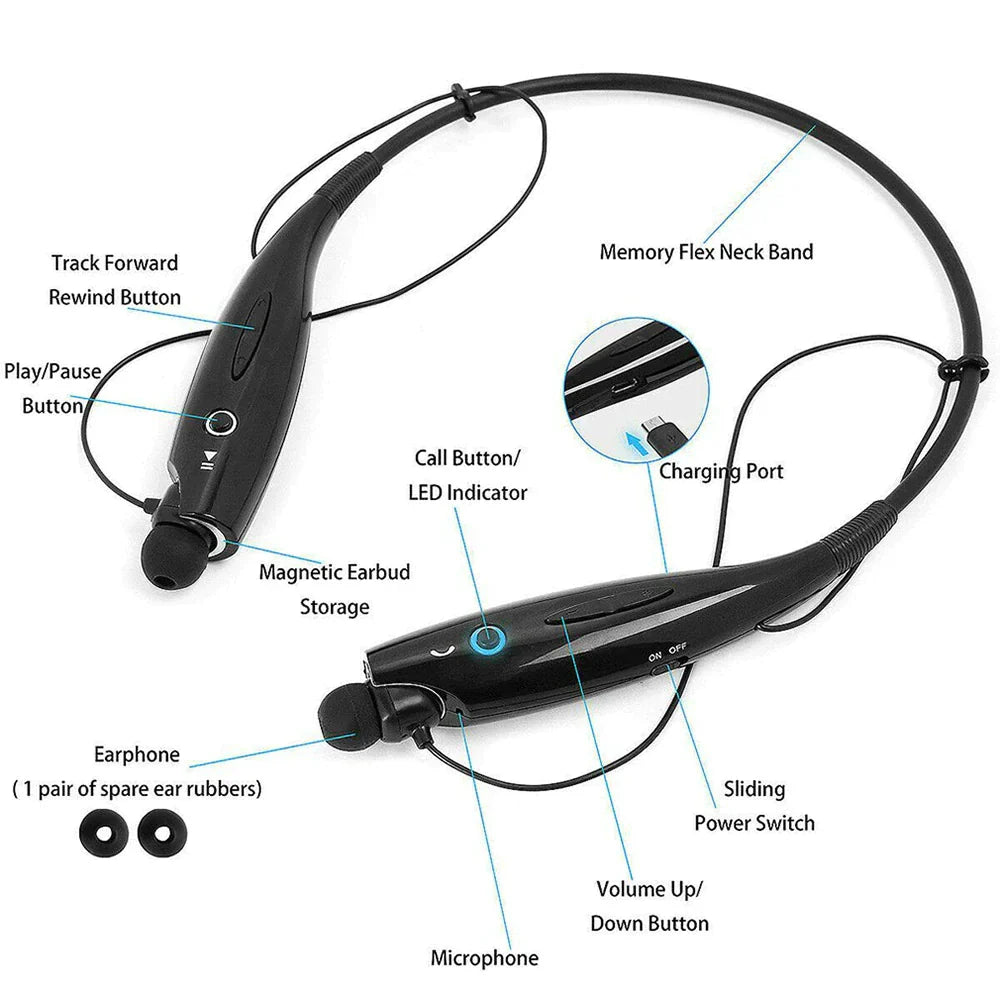 Bluetooth Neckband Headphones