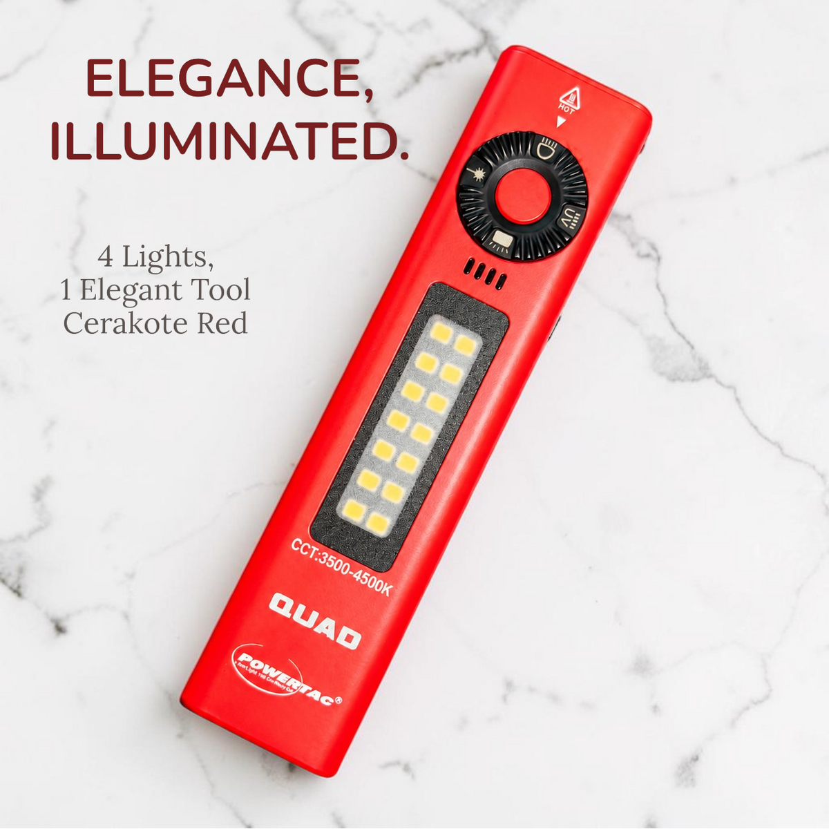 Powertac Quad 2000LM Multi-Beam Flashlight