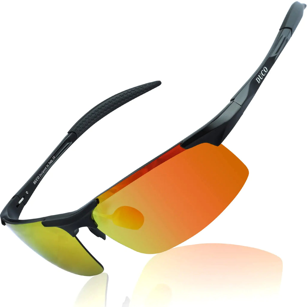 DUCO Mens Sports Polarized Sunglasses UV Protection Sunglasses