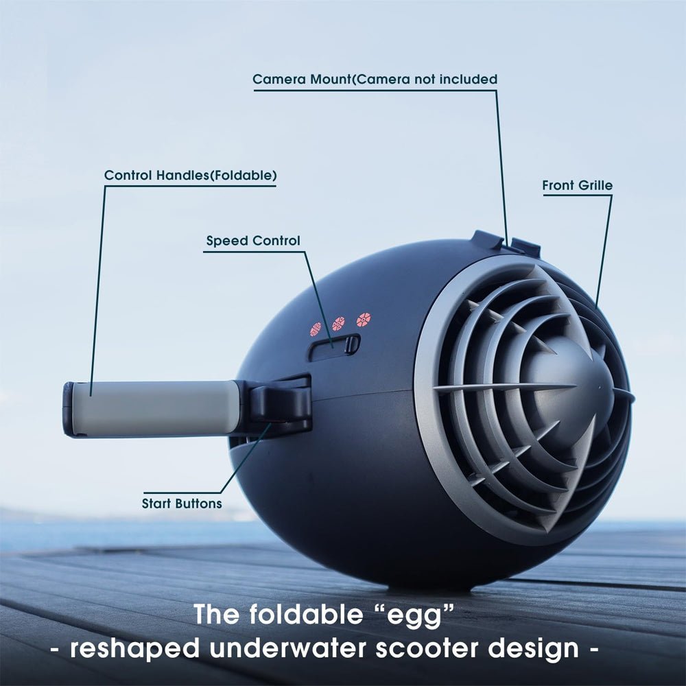 Rbs Warp 10 630W 3-Speed Underwater Sea Scooter For Scuba Diving