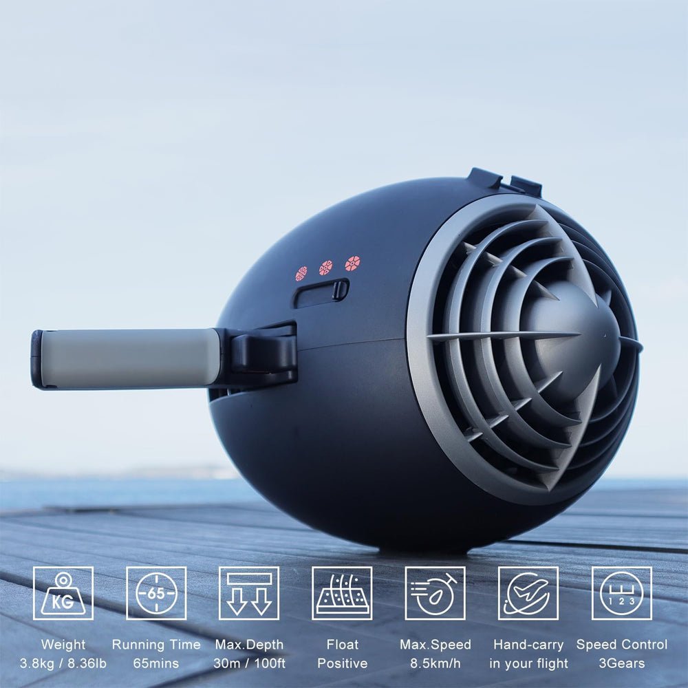 Rbs Warp 10 630W 3-Speed Underwater Sea Scooter For Scuba Diving