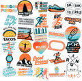 Running Sticker Pack 34-Piece