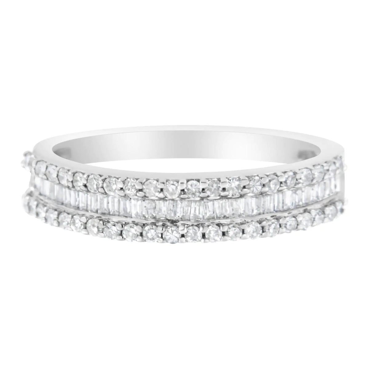 14KT White Gold Diamond Band Ring